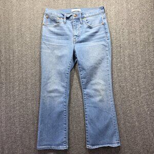 Madewell Jeans Womens P27 Light Wash Blue Cali Demi-Boot Bootcut Petite Stretch